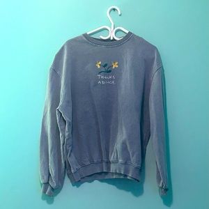 URBAN OUTFITTERS EMBROIDERED CREW NECK